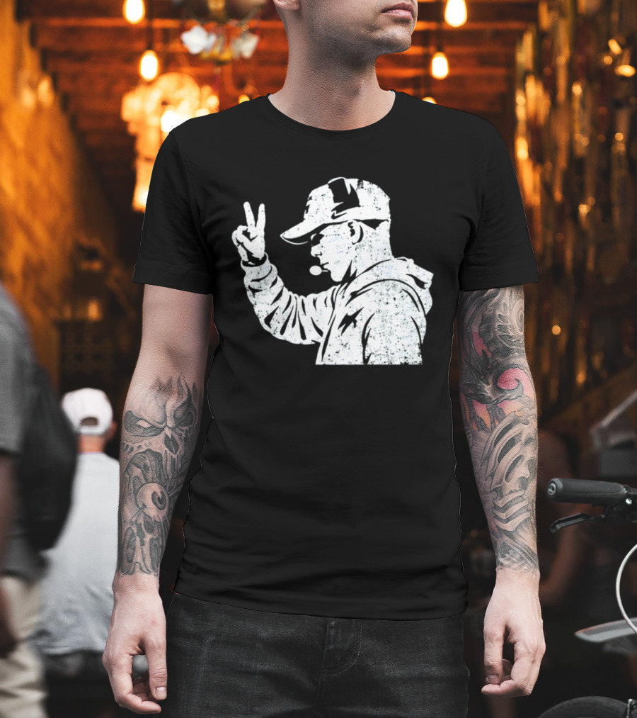 Matt Rhule Peace Gesture Nebraska Cornhuskers Coach T-Shirt