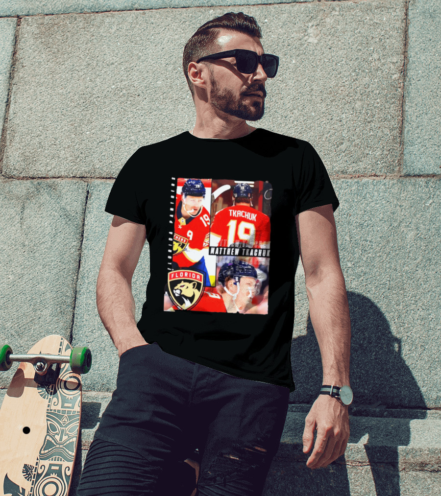 Florida Panthers Matthew Tkachuk Number 19 Hockey Spotlight T-Shirt