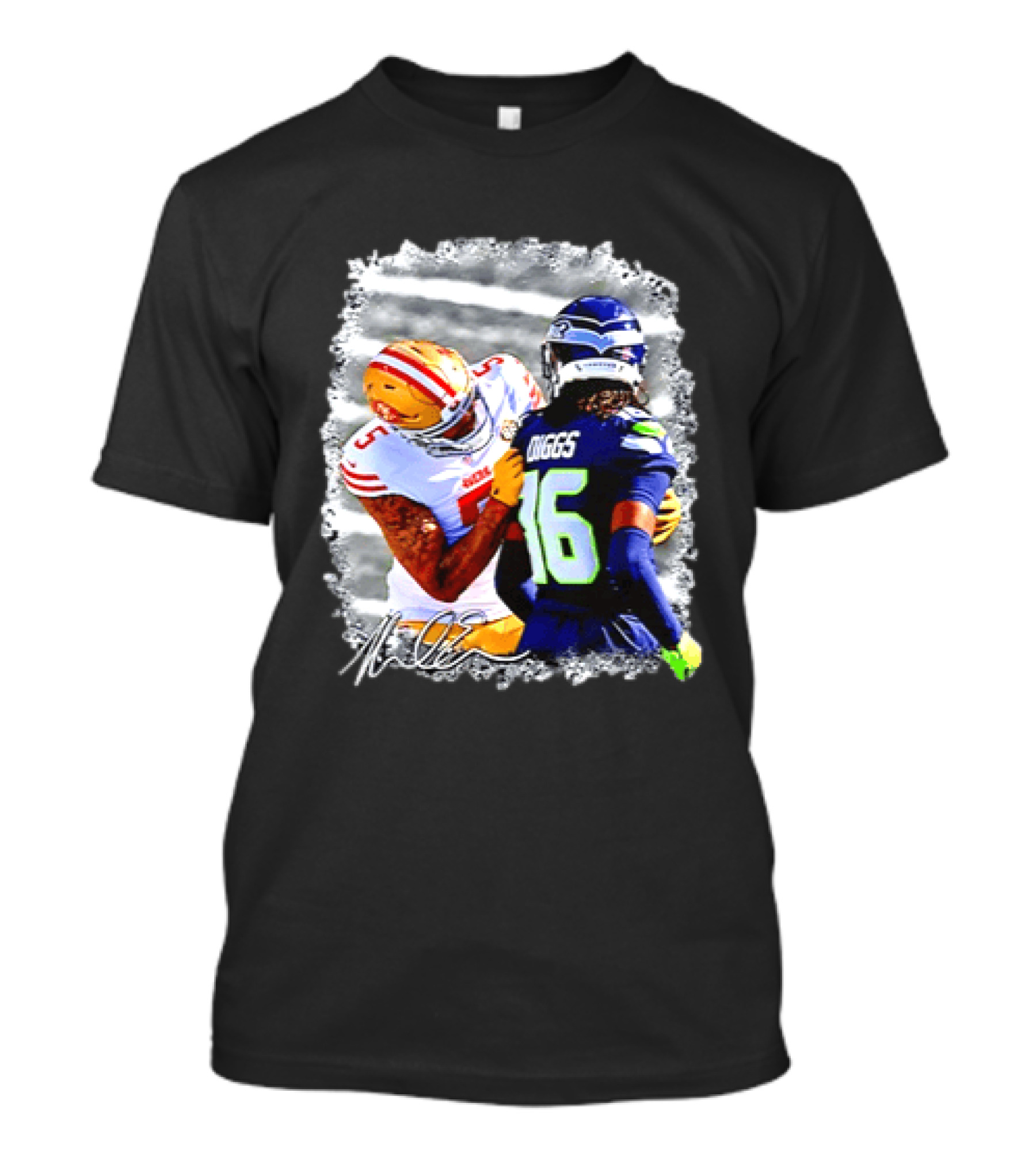 Mike Evans San Francisco 49ers Vs Trevon Diggs Seattle Seahawks Viral Moment Memorable NFL Encounter T-Shirt
