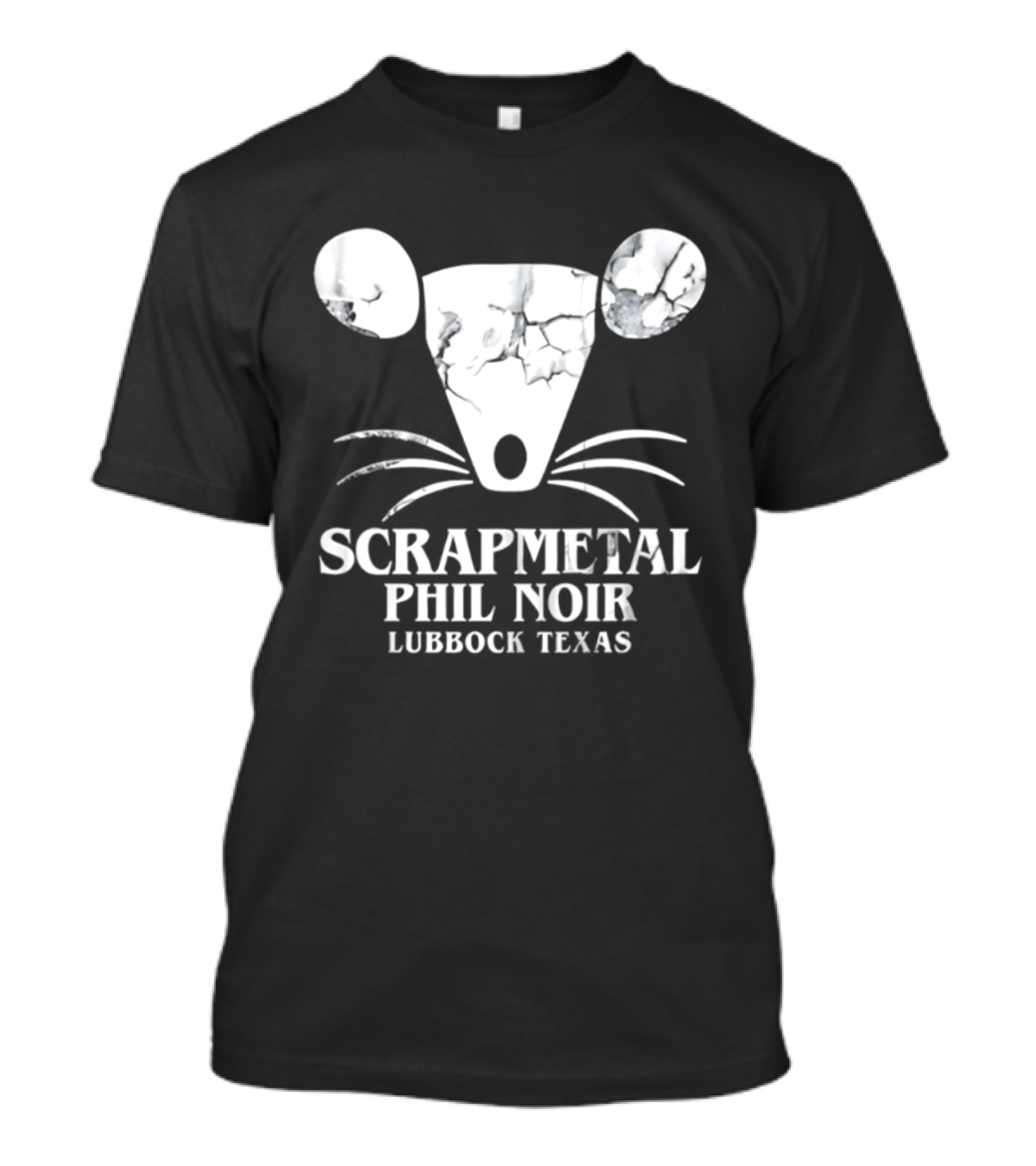 Phil Noir Scrapmetal Mouse Lubbock Texas T-Shirt