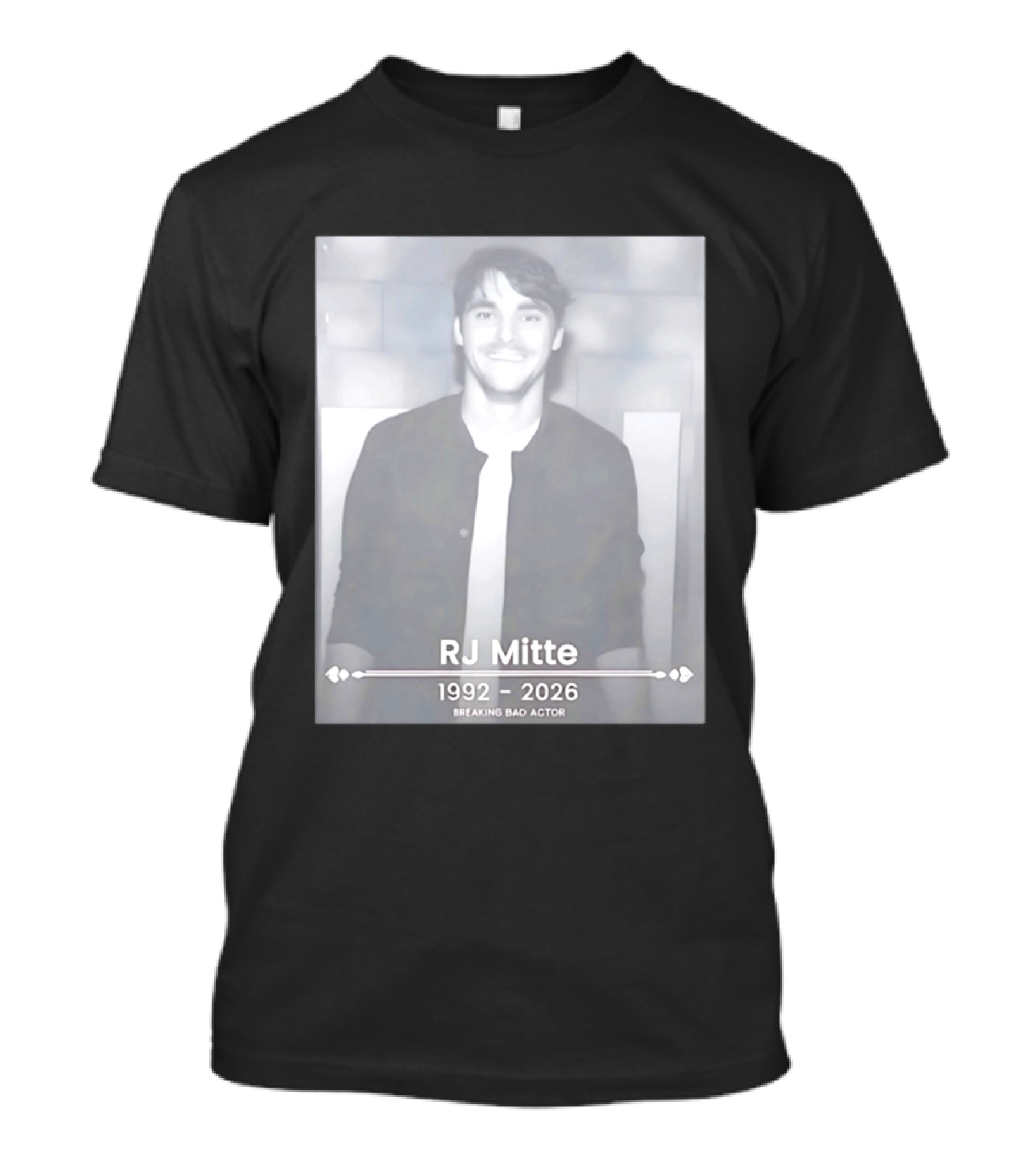 RJ Mitte 1992 2026 Breaking Bad Actor Memorial T-Shirt