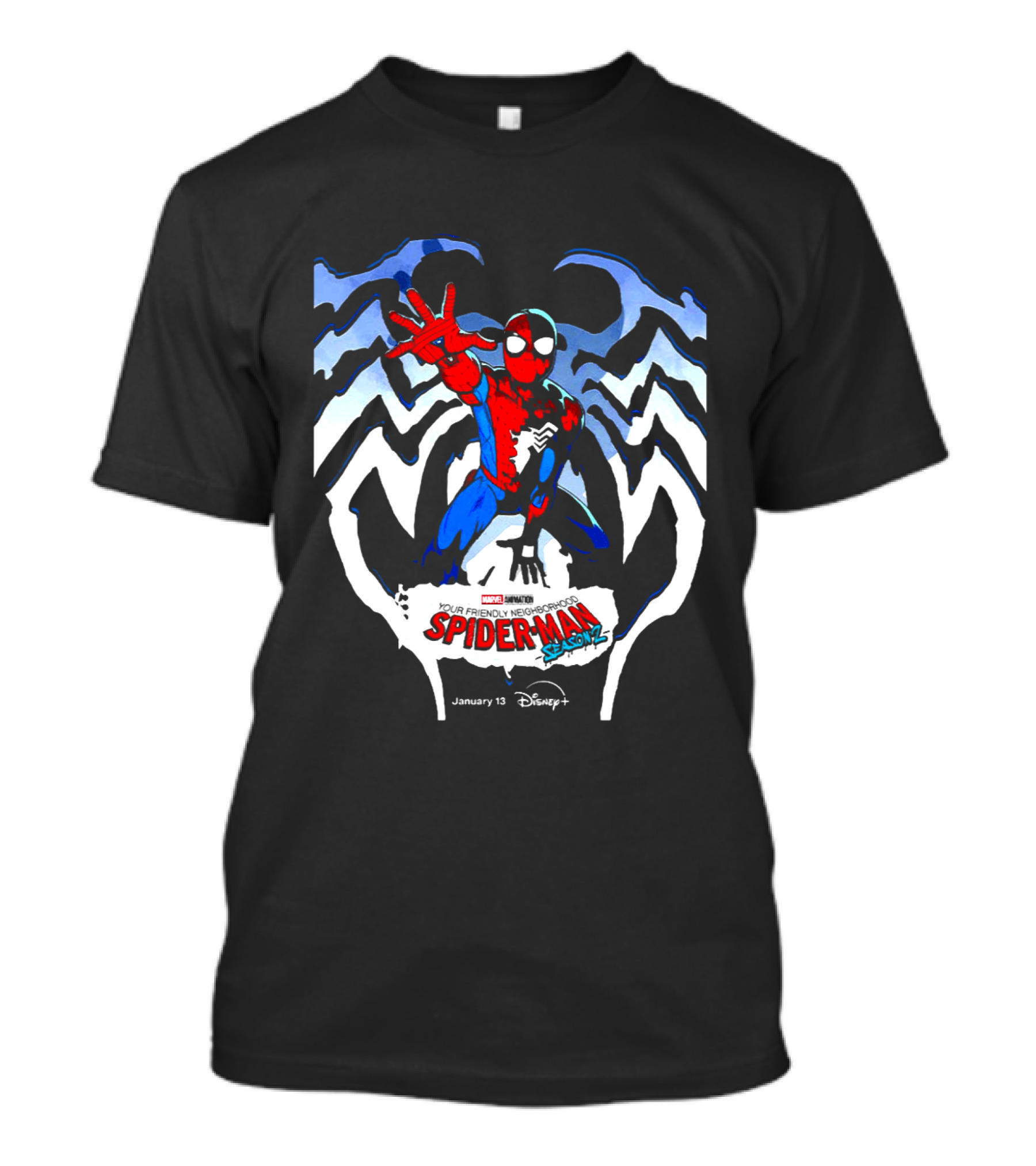 Marvel Spider Man Season 2 Disney Plus January 13 T-Shirt