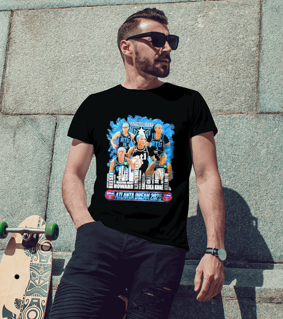 Atlanta Dream 2026 ATL Basketball Team Howard Gray Jones Hillmon Hilmon T-Shirt