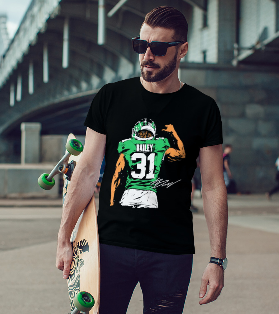 David Bailey Number 31 New York Jets NFL Football Jersey T-Shirt