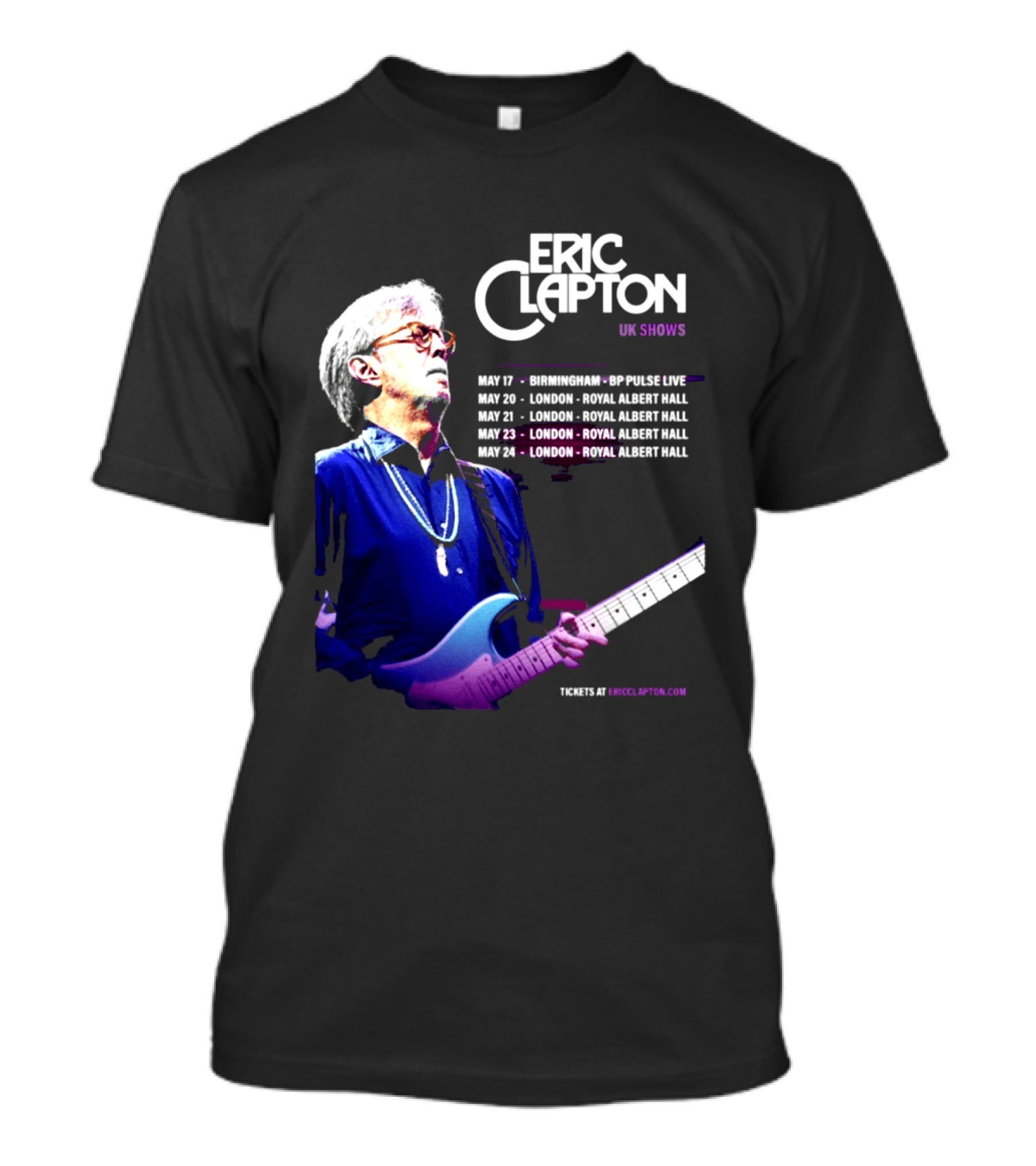 Eric Clapton UK Shows 2027 Birmingham Symphony Hall May 17 To 24 London Royal Albert Hall T-Shirt