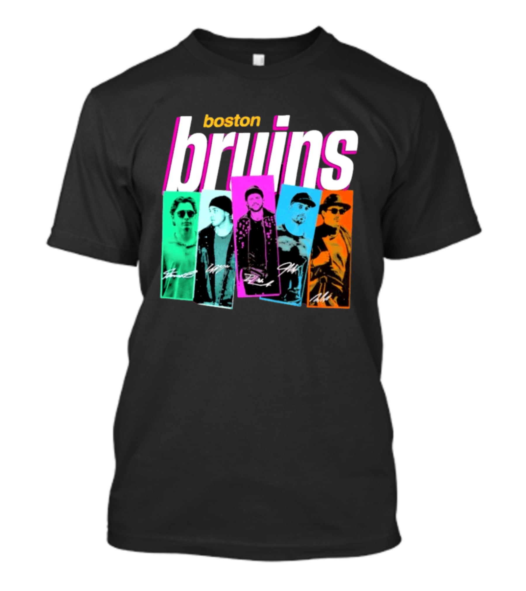 Boston Bruins Boy Band 2026 Player Portraits T-Shirt