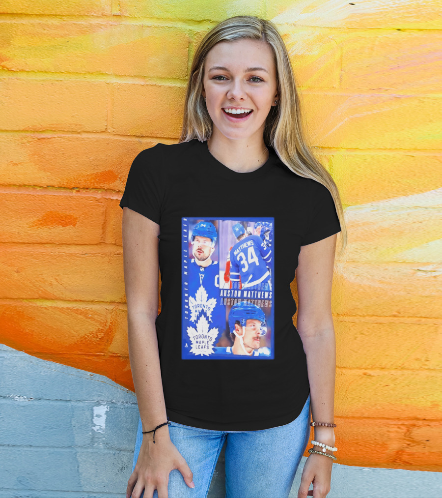 Toronto Maple Leafs Auston Matthews 34 NHL 2026 T-Shirt
