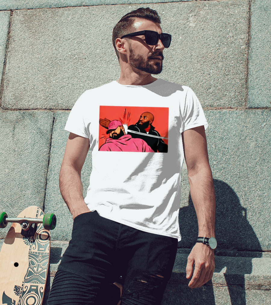 Drake Vs Rick Ross Meme Slap Red T-Shirt
