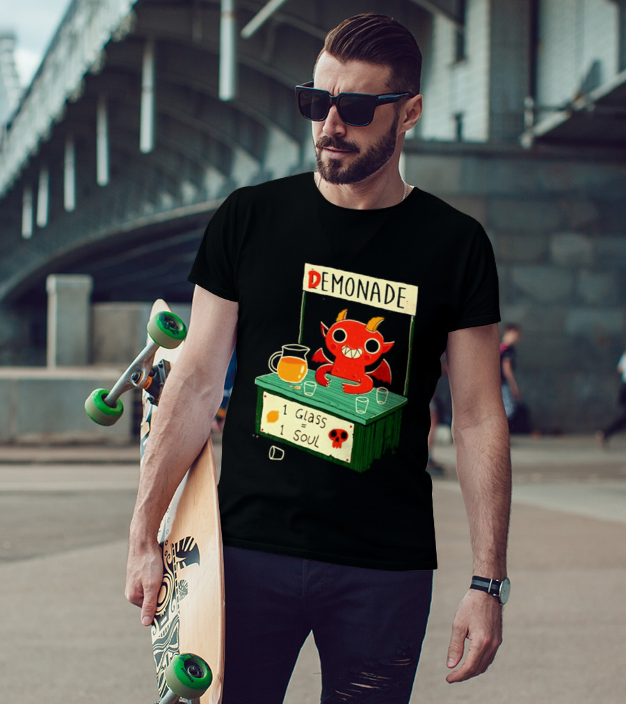 Demonade 1 Glass 1 Soul Devil Lemonade Stand T-Shirt