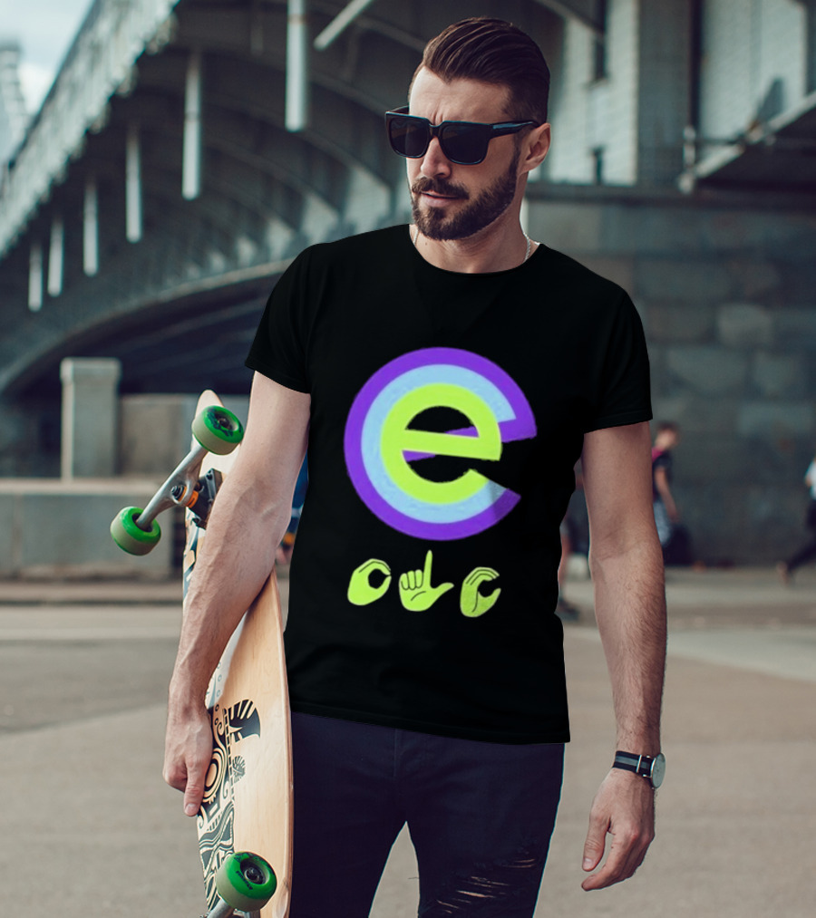 Inclusive E Sign Language Symbol DHH T-Shirt
