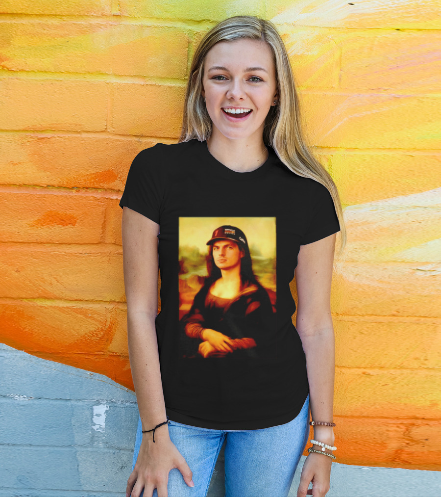 Max Verstappen Mona Lisa Meme Red Bull Racing Cap T-Shirt