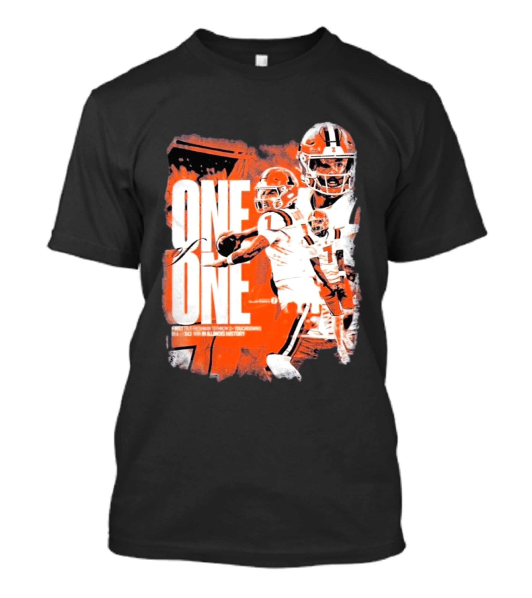 Michael Clayton II Illinois Historic Freshman Touchdown Win T-Shirt