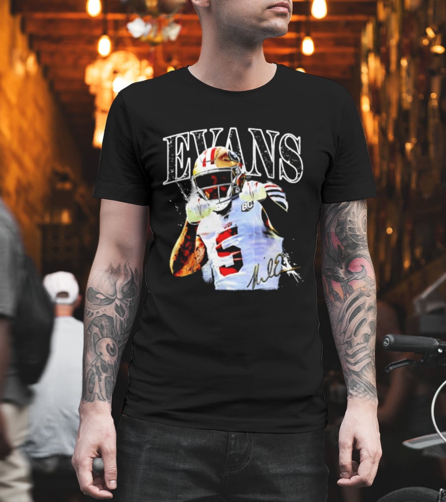 Evans San Francisco 49ers Football Player Number 13 T-Shirt