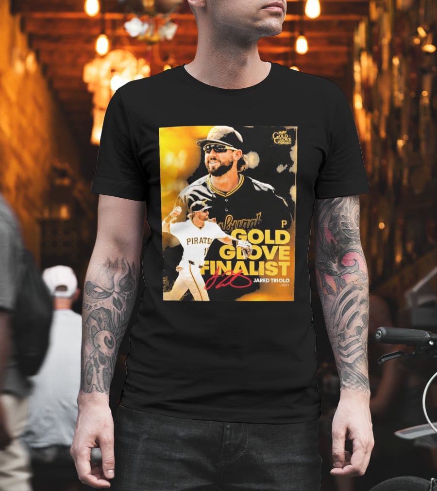 Jared Triolo Pirates Gold Glove Award Finalist Utility T-Shirt