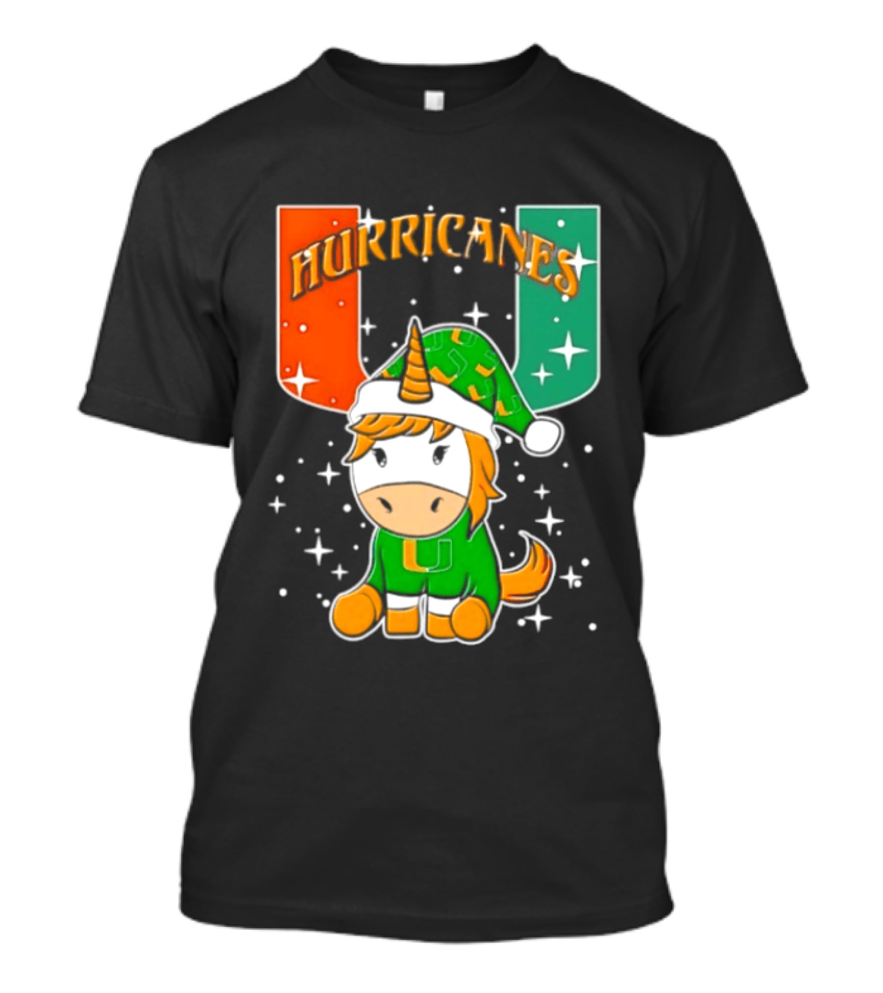 Unicorn Miami Hurricanes NCAA Christmas 2026 T-Shirt