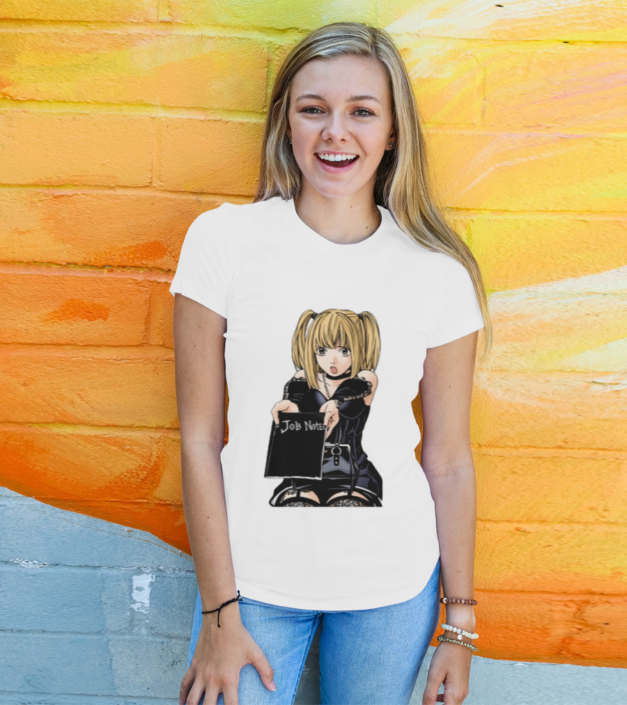 Misa Amane Job Note Anime Character Posing In Gothic Outfit T-Shirt