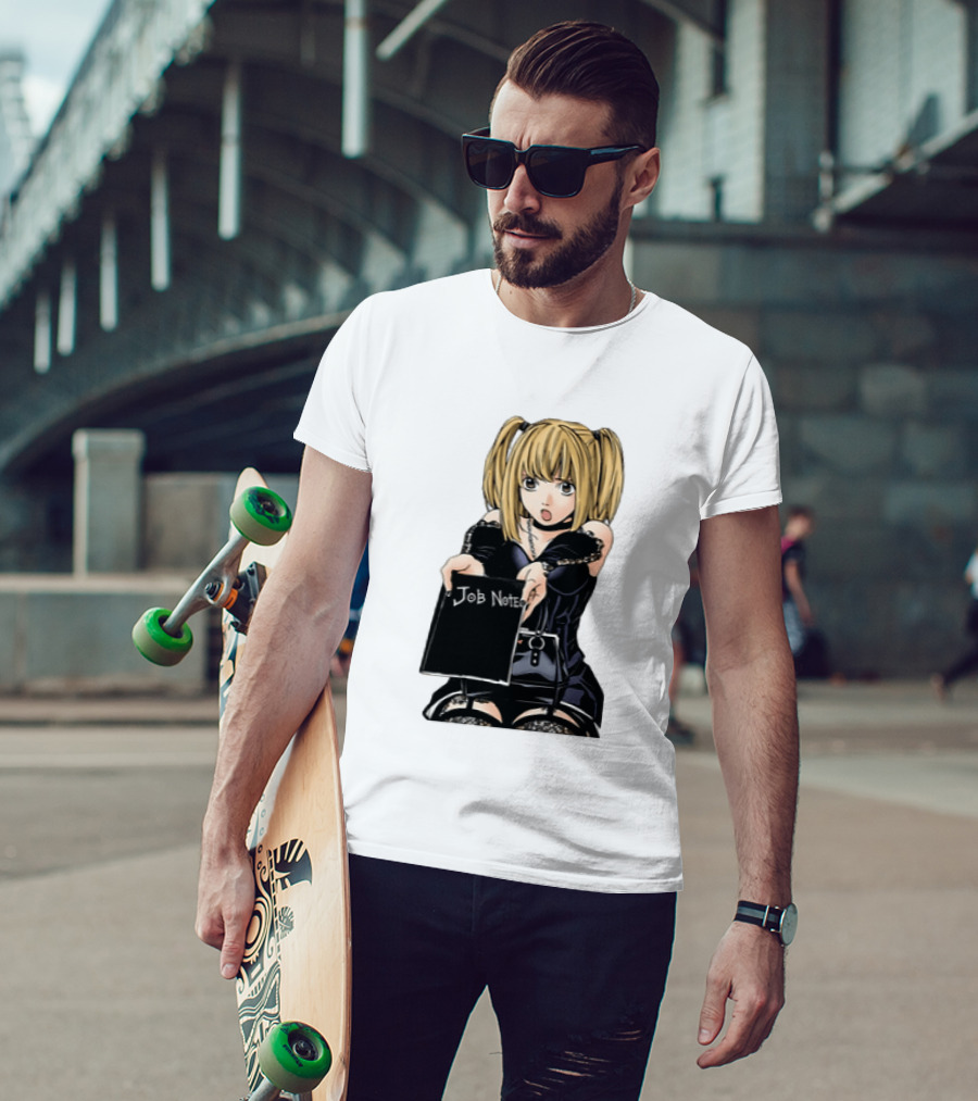 Misa Amane Job Note Anime Character Posing In Gothic Outfit T-Shirt
