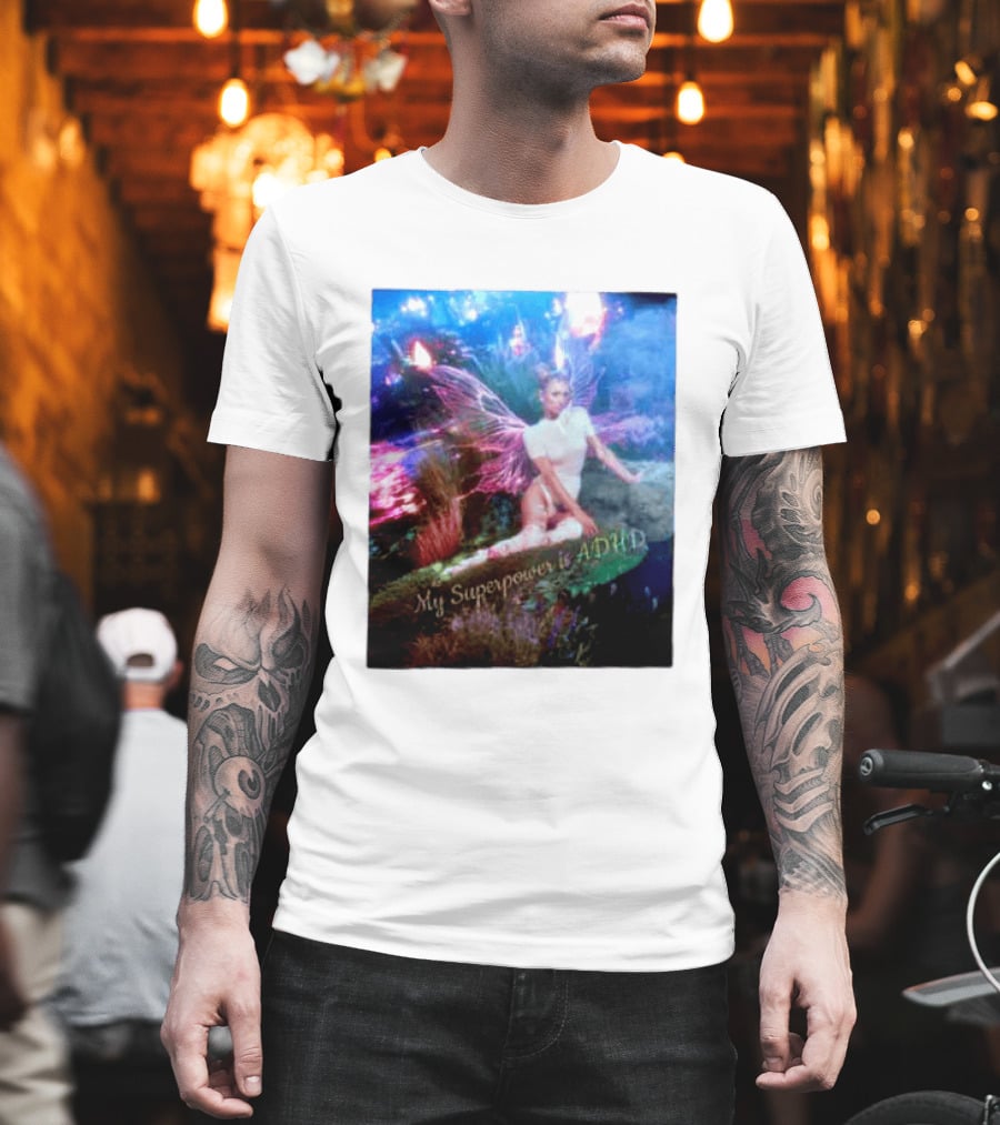 Paris Hilton My Superpower Is ADHD Fairy Meadow T-Shirt