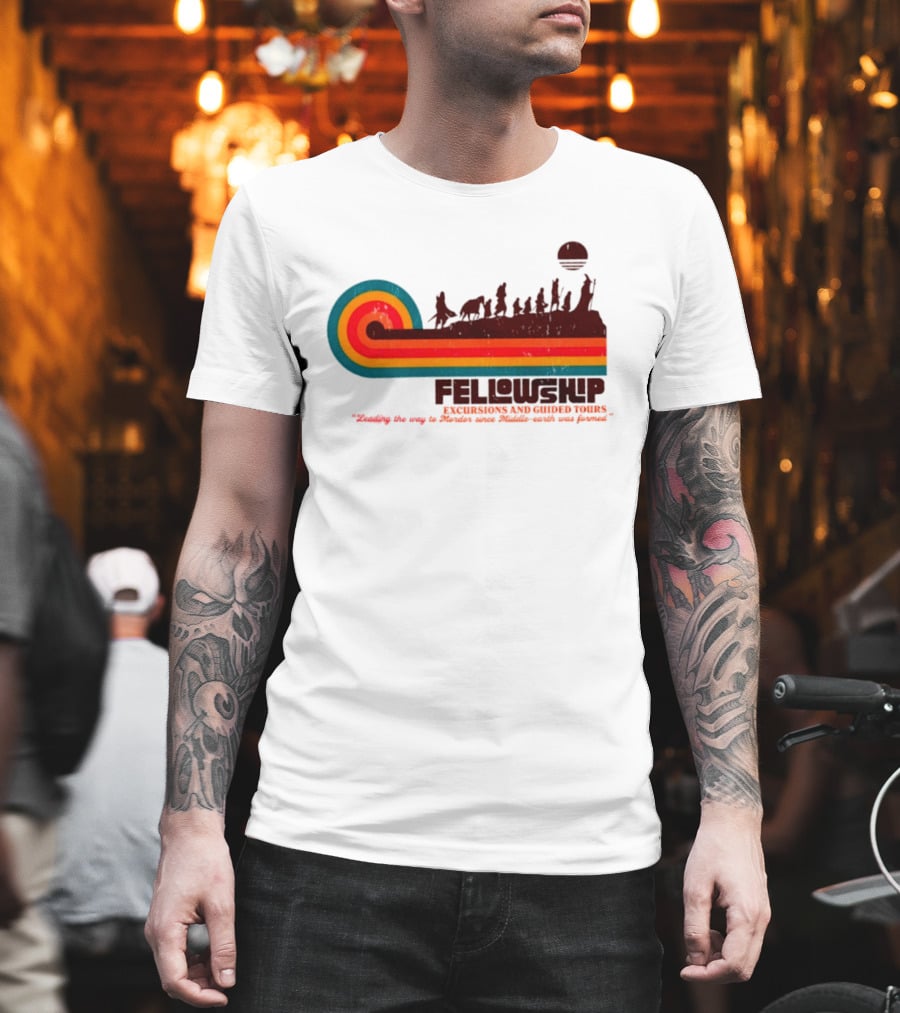 Fellowship Excursions And Guided Tours Leading The Way To Mordor T-Shirt