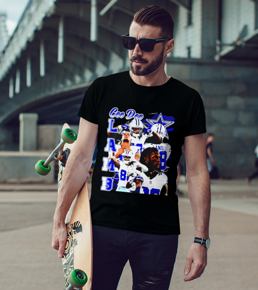 CeeDee Lamb Dallas Cowboys Collage LAMB 88 T-Shirt