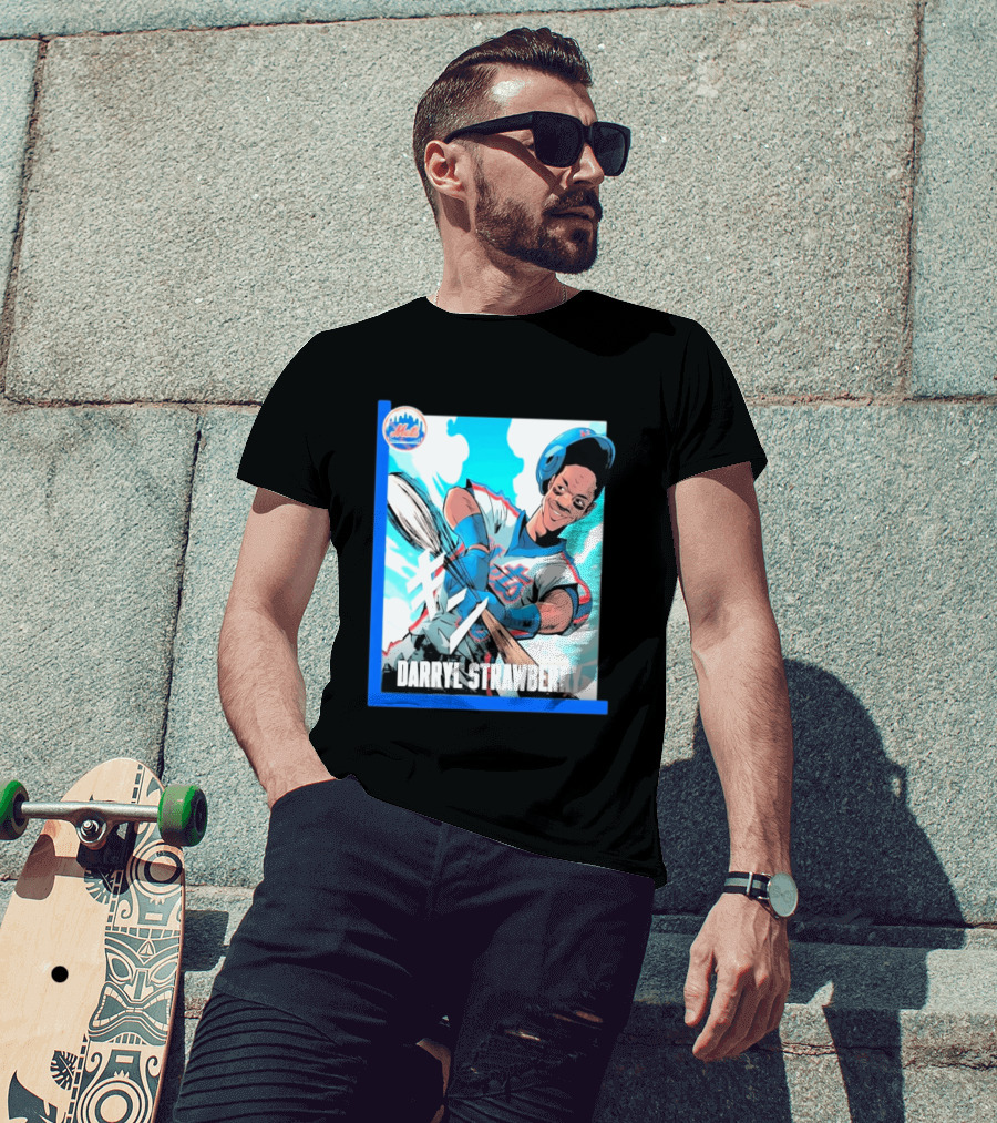 Darryl Strawberry NYC Mets Baseball Manga T-Shirt