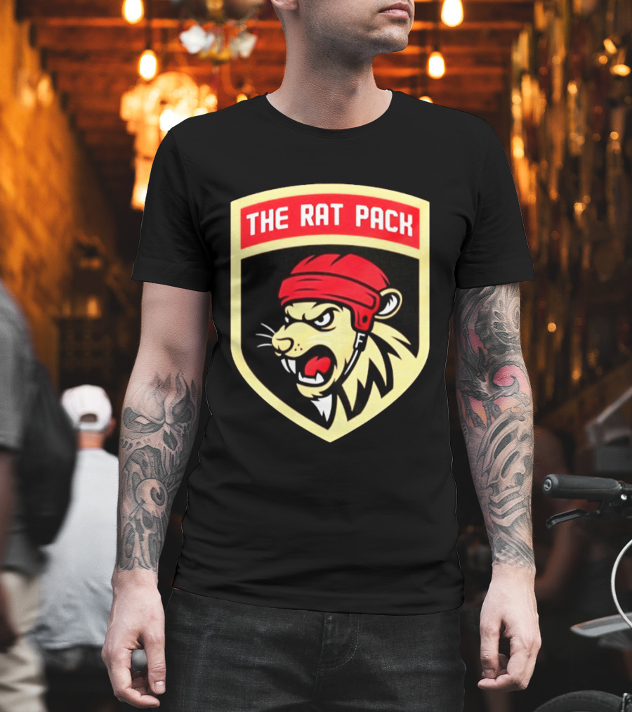 Florida Panthers The Rat Pack NHL Hockey Fierce Lion Head T-Shirt
