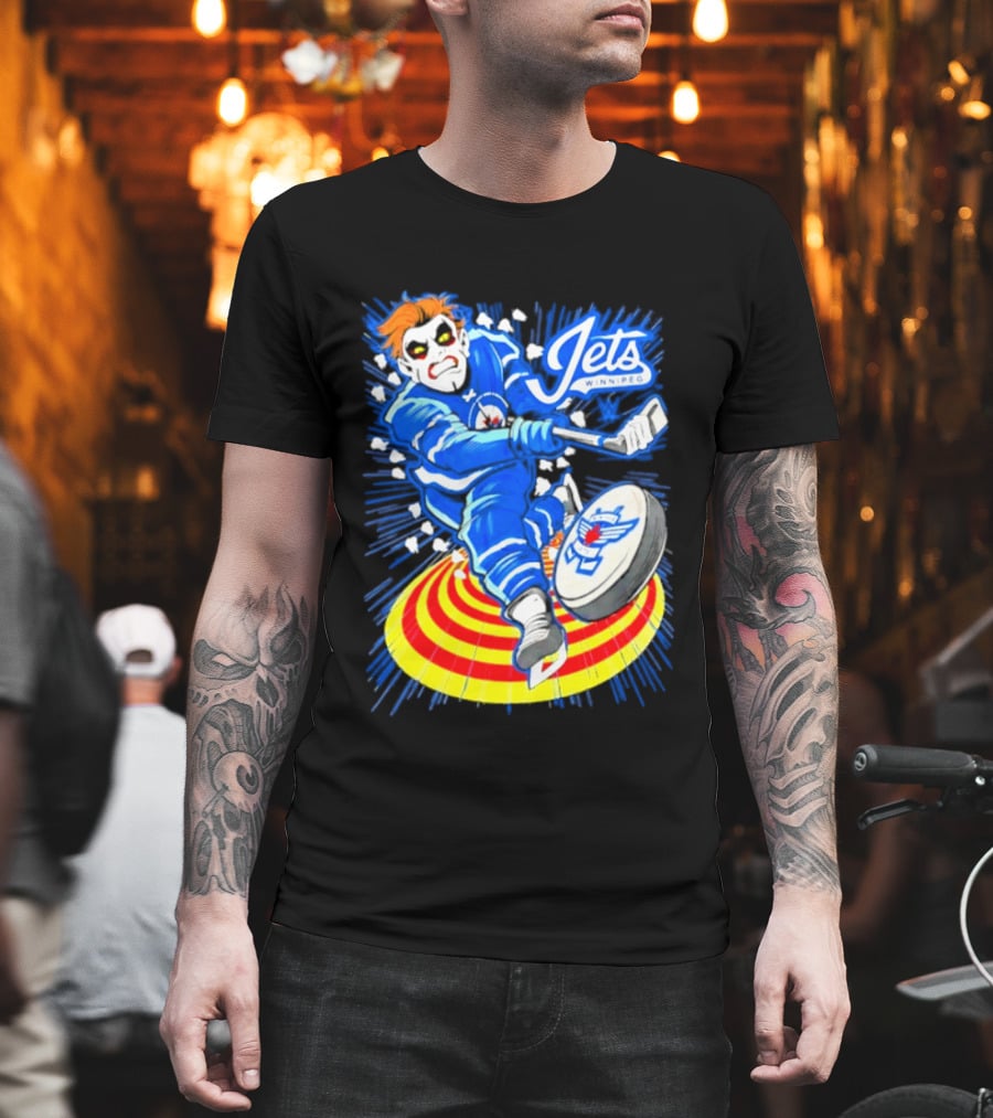 Winnipeg Jets Danhausen Winnipeghausen Hockey Collaboration T-Shirt