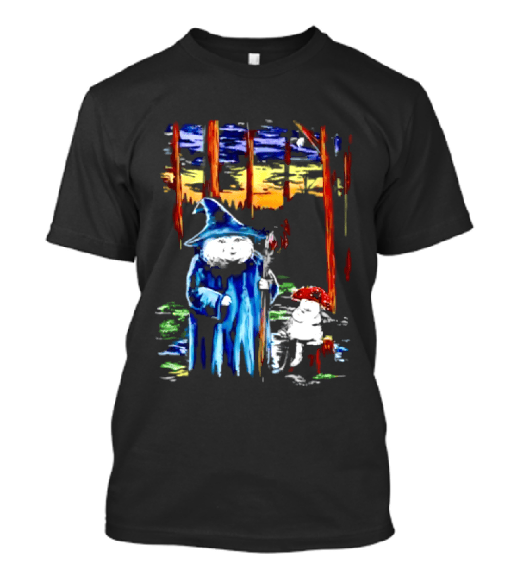 Witch Cat You Wanna Meet Up At The Bog Wizard And Mushroom T-Shirt