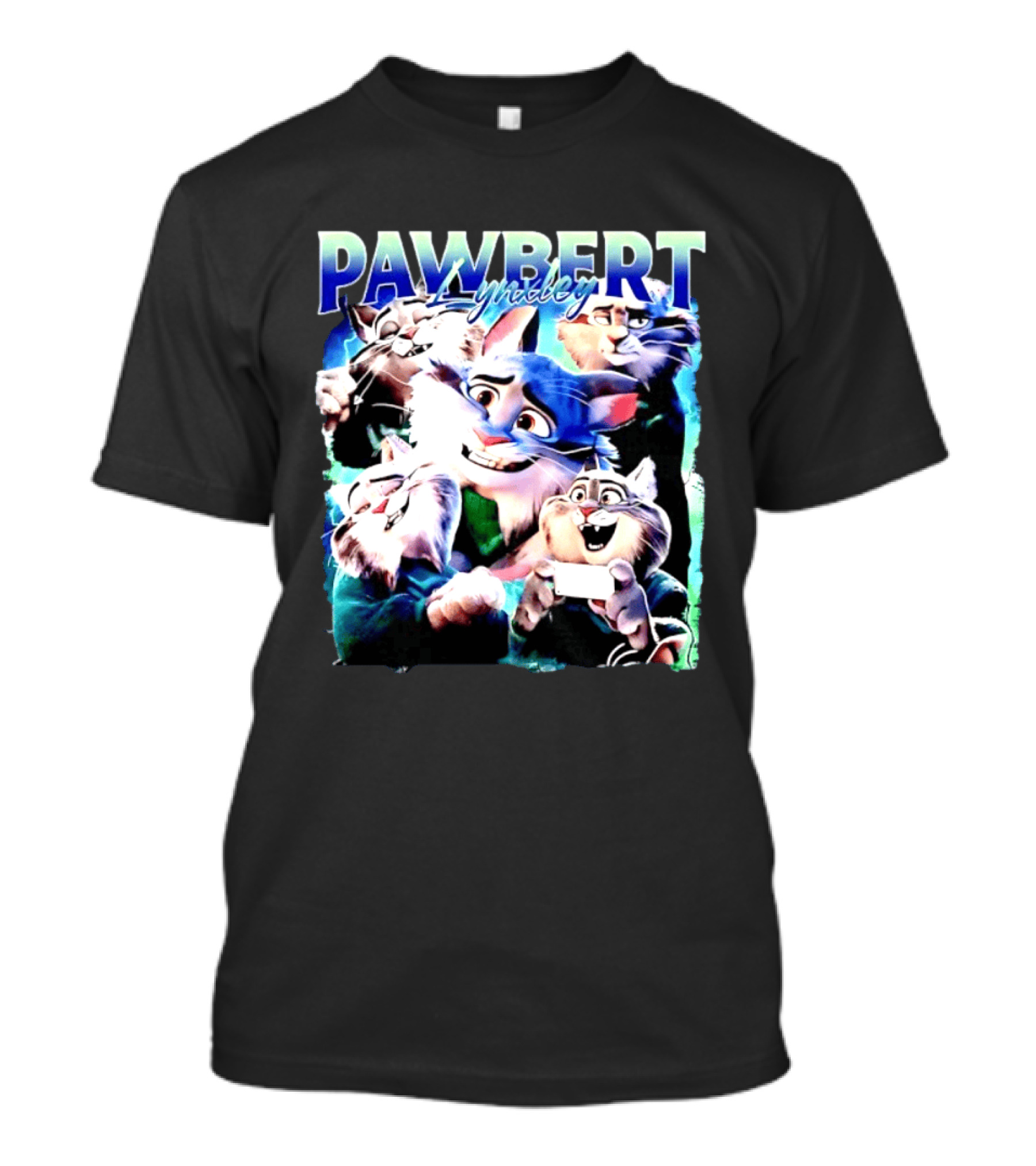 PAWBERT Lynxley Movie Feline Lynx Cat T-Shirt