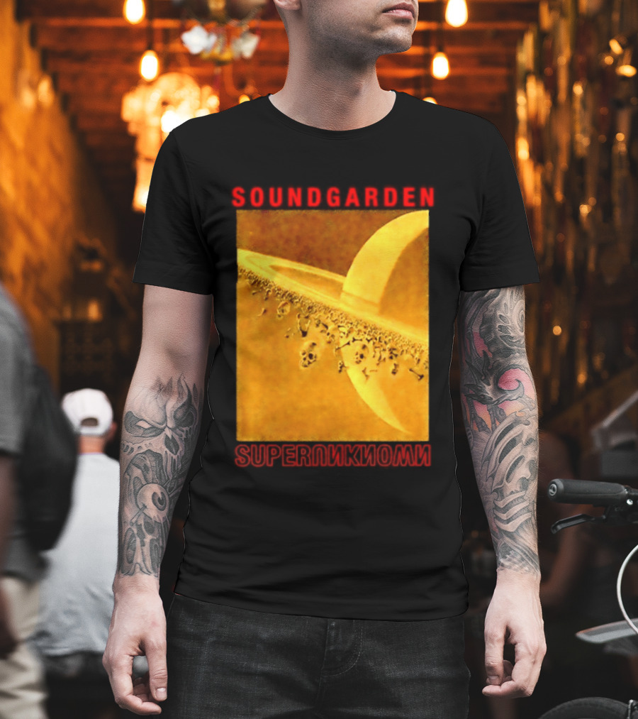 Soundgarden Superunknown Saturn Skulls Grunge Chris Cornell T-Shirt