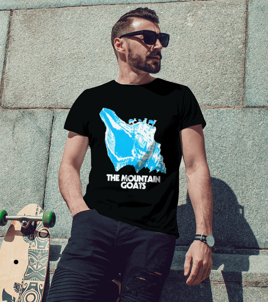 The Mountain Goats Indie Rock John Darnielle Blue Conch T-Shirt