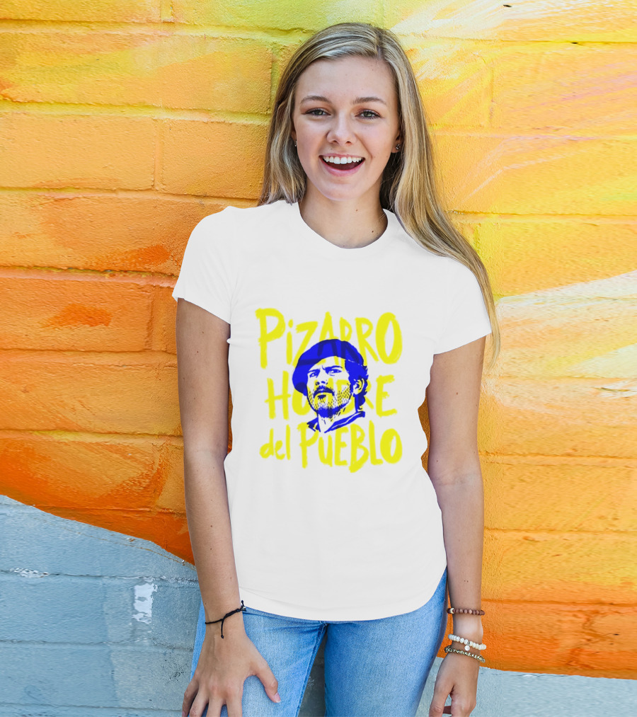 Pizarro Hombre Del Pueblo Latin American Yellow Blue T-Shirt