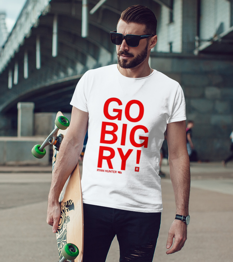 Ryan Hunter 18 Nebraska Huskers Volleyball NCAA Go Big Ry T-Shirt