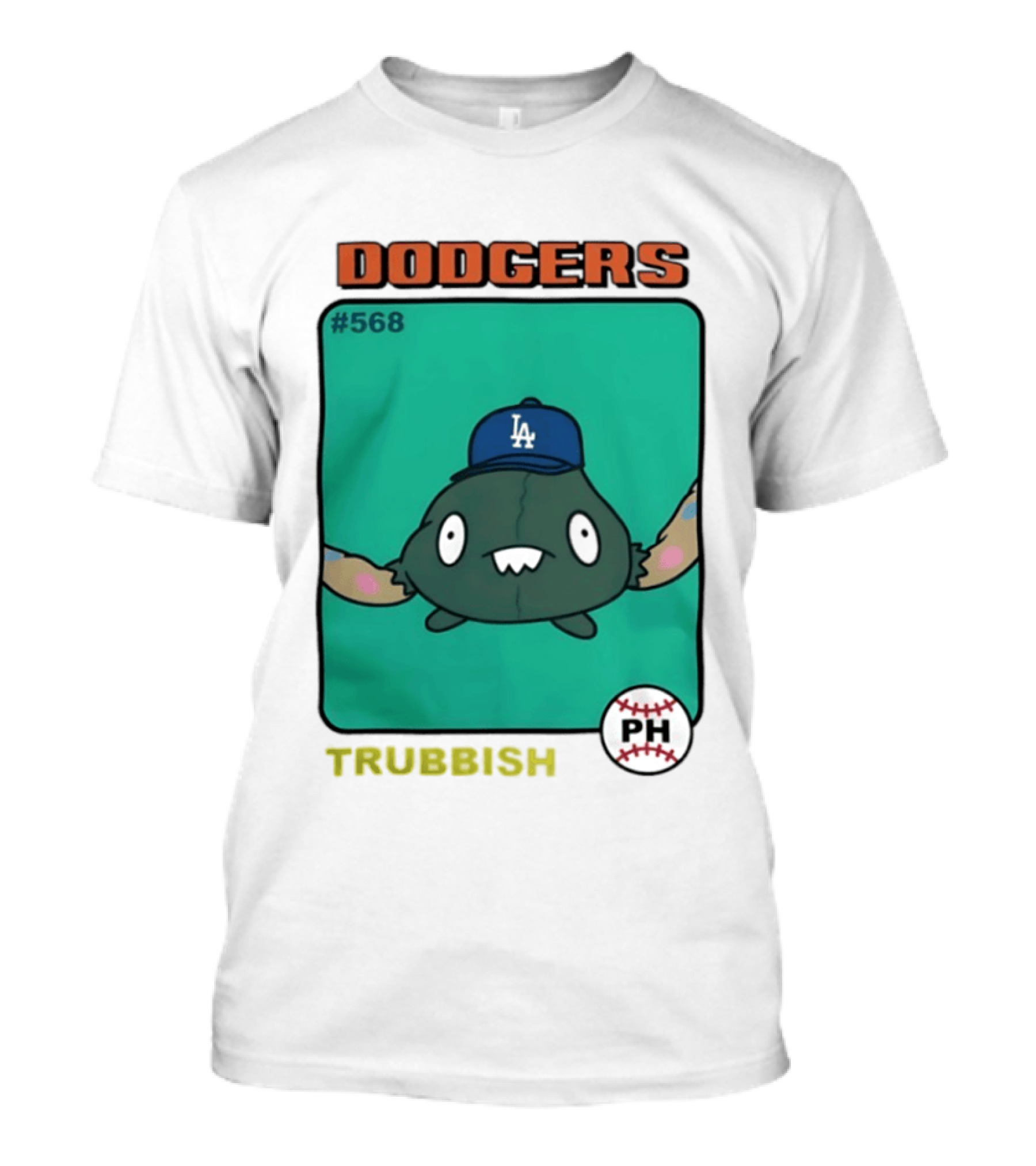 Los Angeles Dodgers Trubbish Pokémon Hat PH #568 T-Shirt