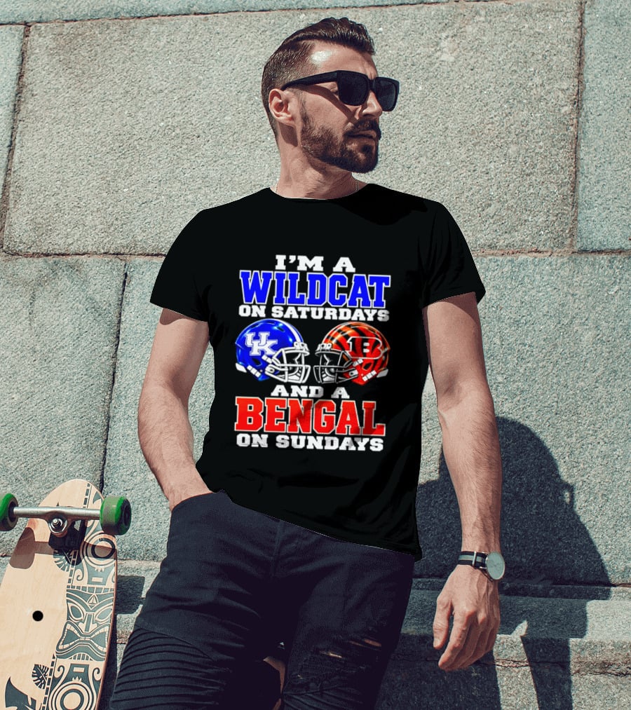 I'm A Kentucky Wildcat On Saturdays And A Bengal On Sundays T-Shirt