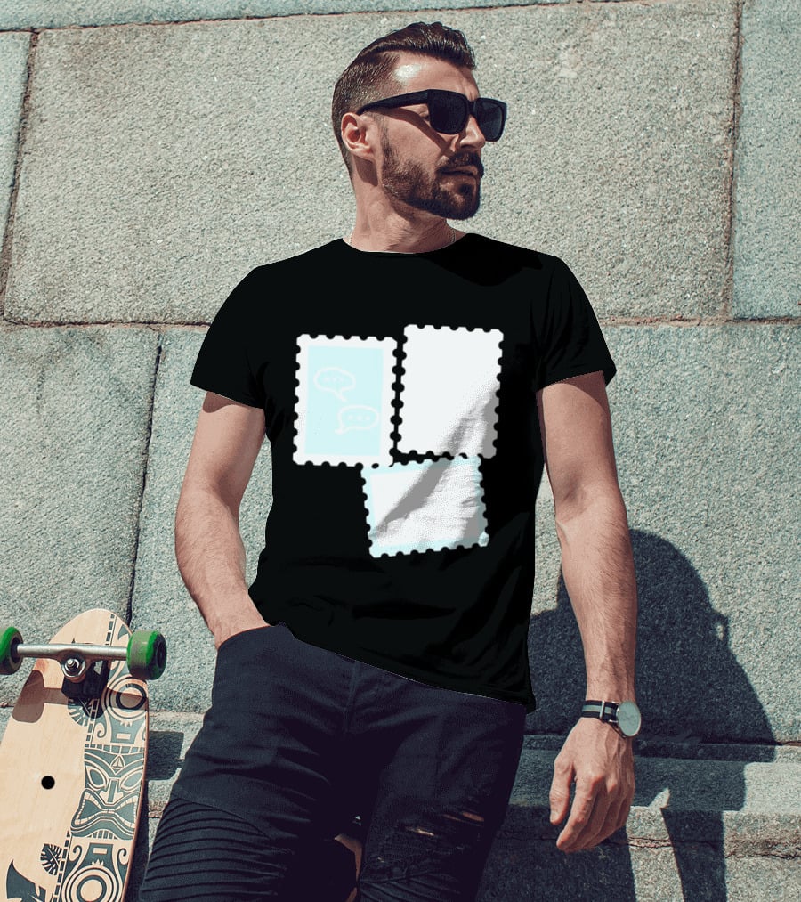 MassBQ Postage Stamps Speech Bubbles Collection T-Shirt