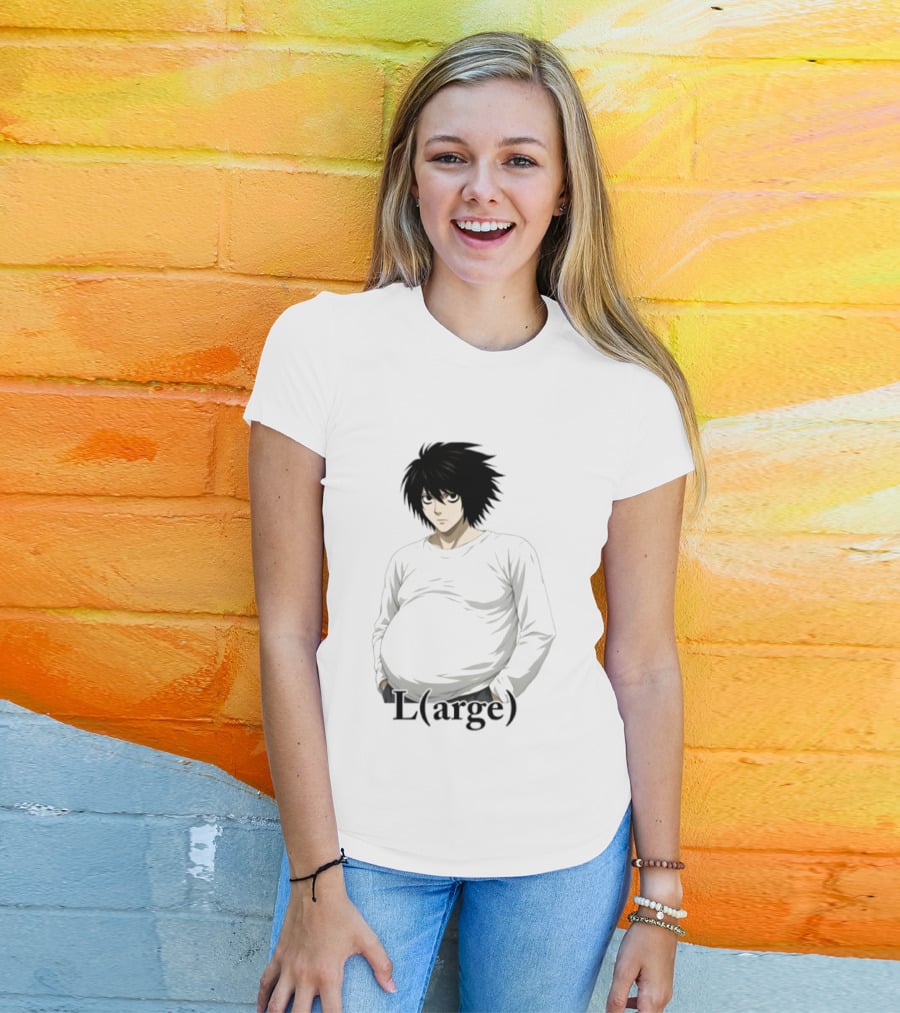 L Large L Lawliet Death Note Anime Meme T-Shirt
