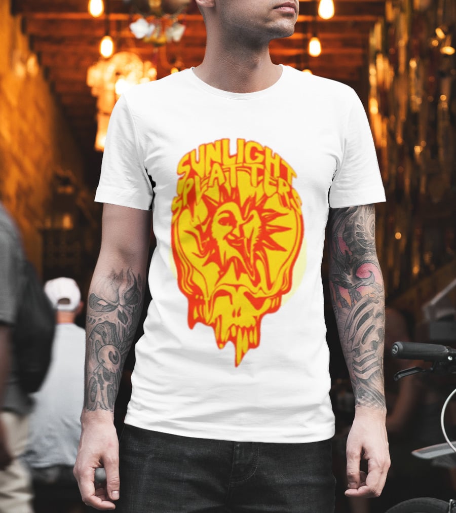Sunlight Splatters Grateful Dead Psychedelic Skull T-Shirt