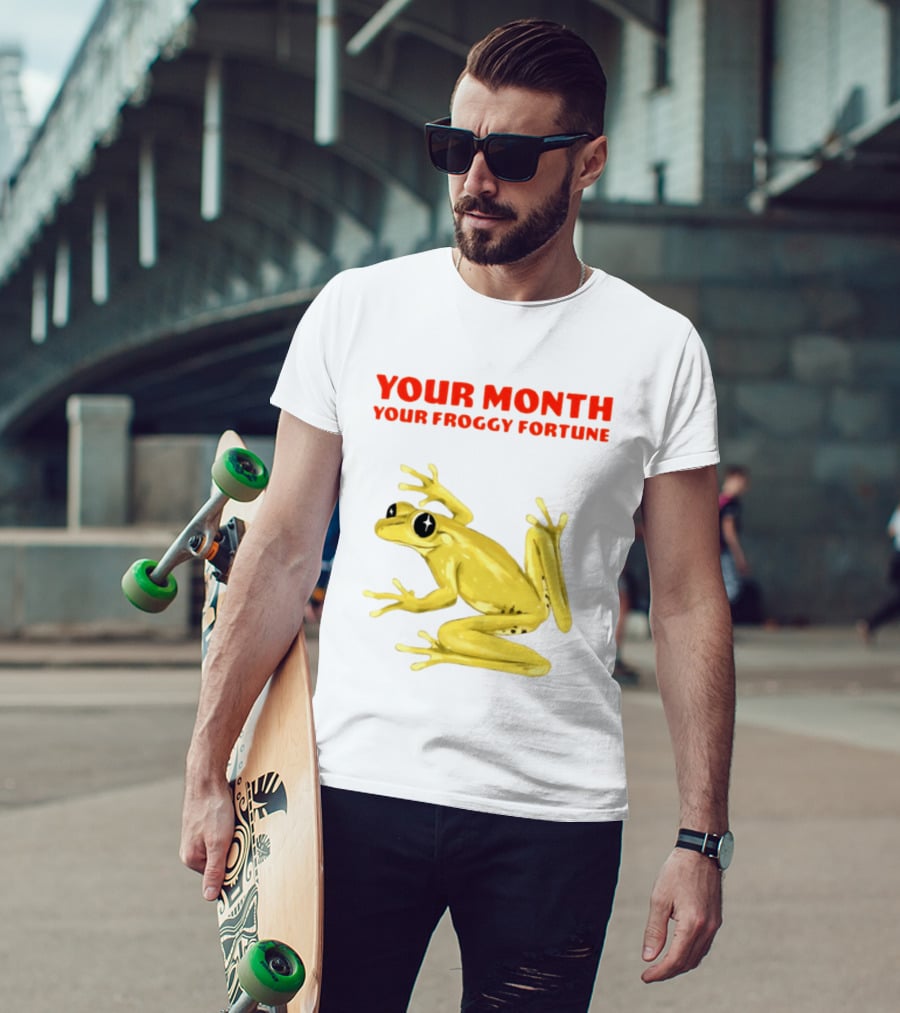 Your Month Your Froggy Fortune Horoscope Frog T-Shirt