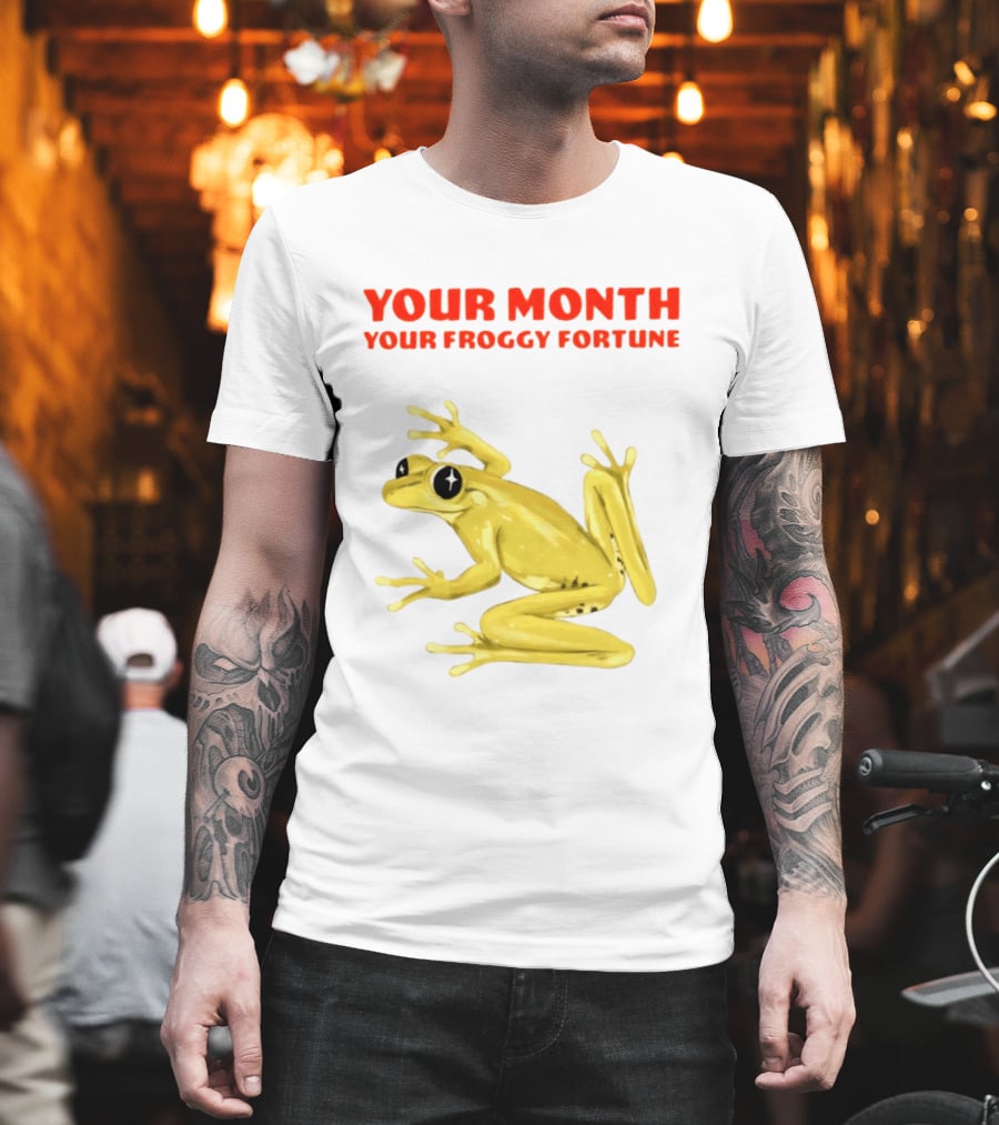 Your Month Your Froggy Fortune Horoscope Frog T-Shirt