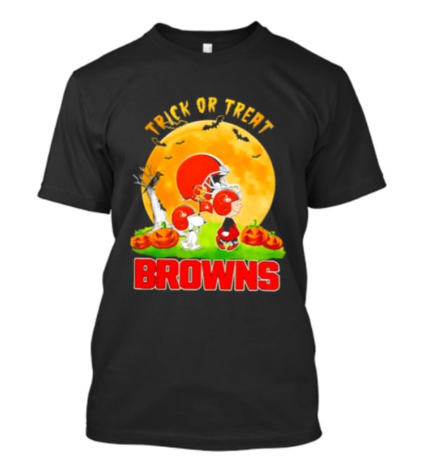 Cleveland Browns Peanuts Trick Or Treat Halloween 2026 T-Shirt