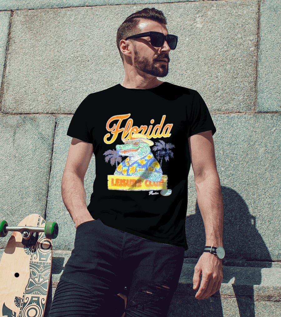 Florida Gators Leisure Club Duvin Co. Vintage Tropical Alligator T-Shirt
