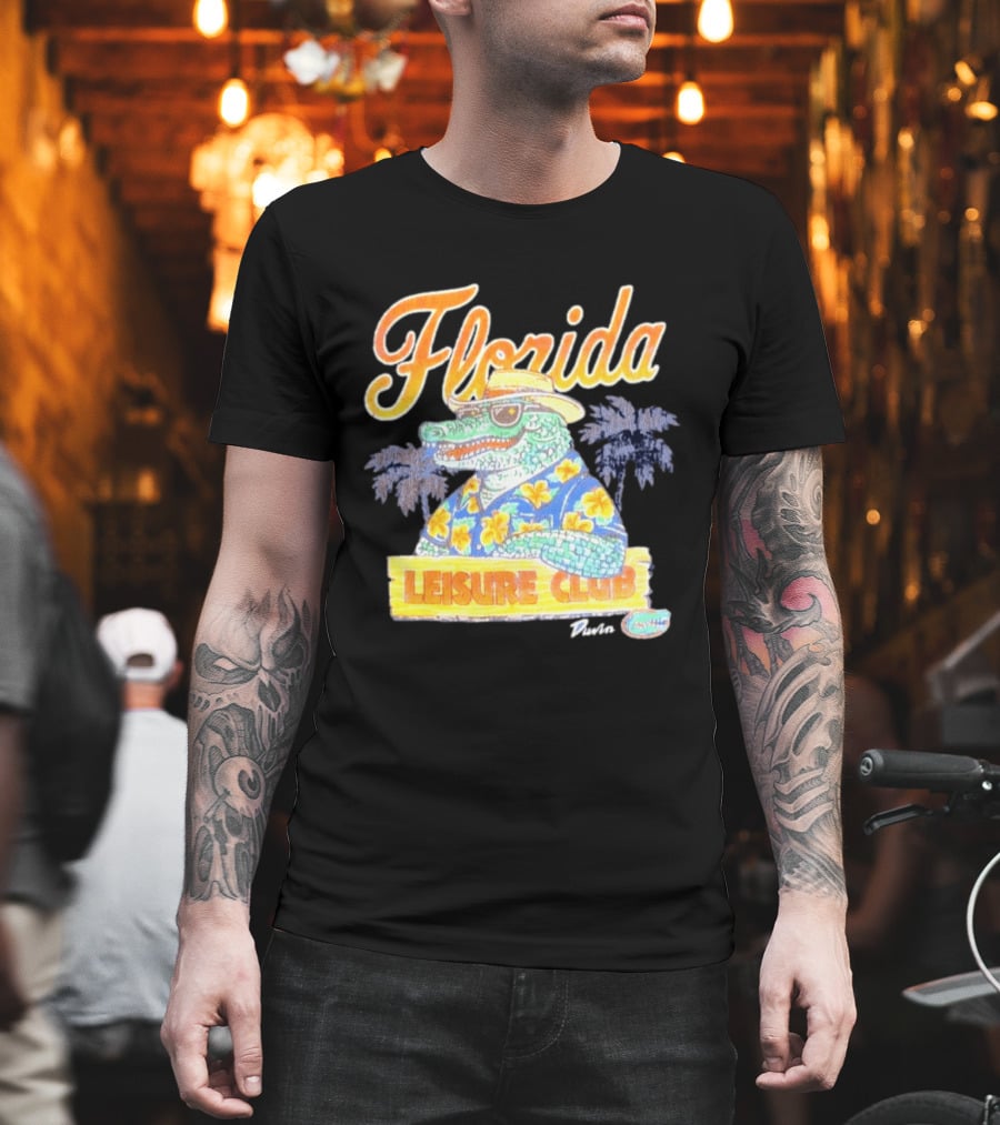 Florida Gators Leisure Club Duvin Co. Vintage Tropical Alligator T-Shirt