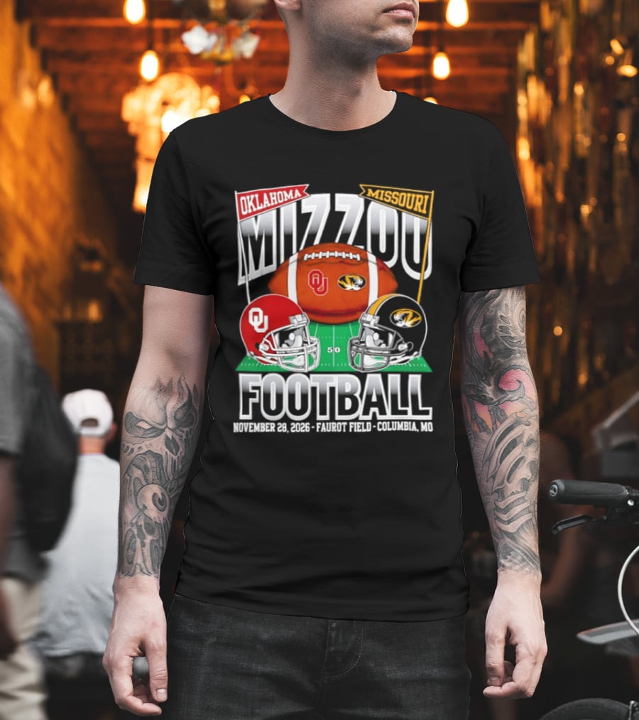 Mizzou Oklahoma Football September 12 2026 Faurot Field Columbia Missouri T-Shirt