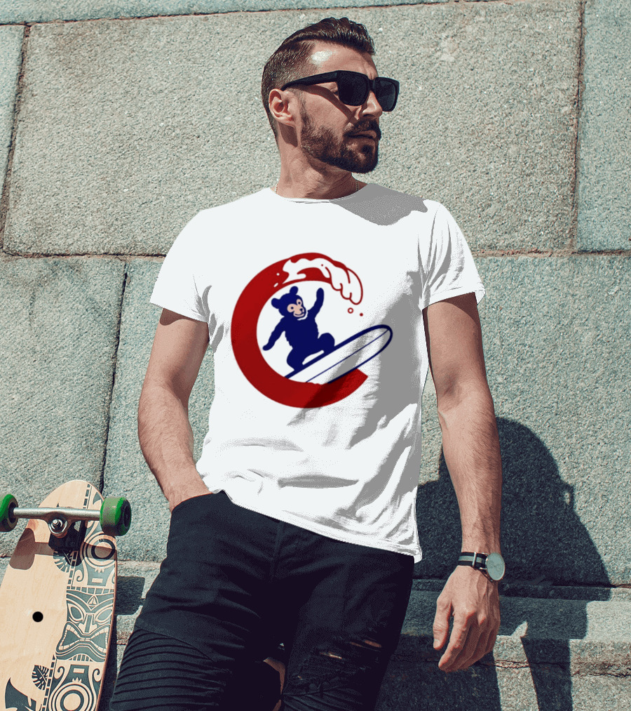 Clark The Cub Surfing Chicago Cubs Baseball 2026 T-Shirt