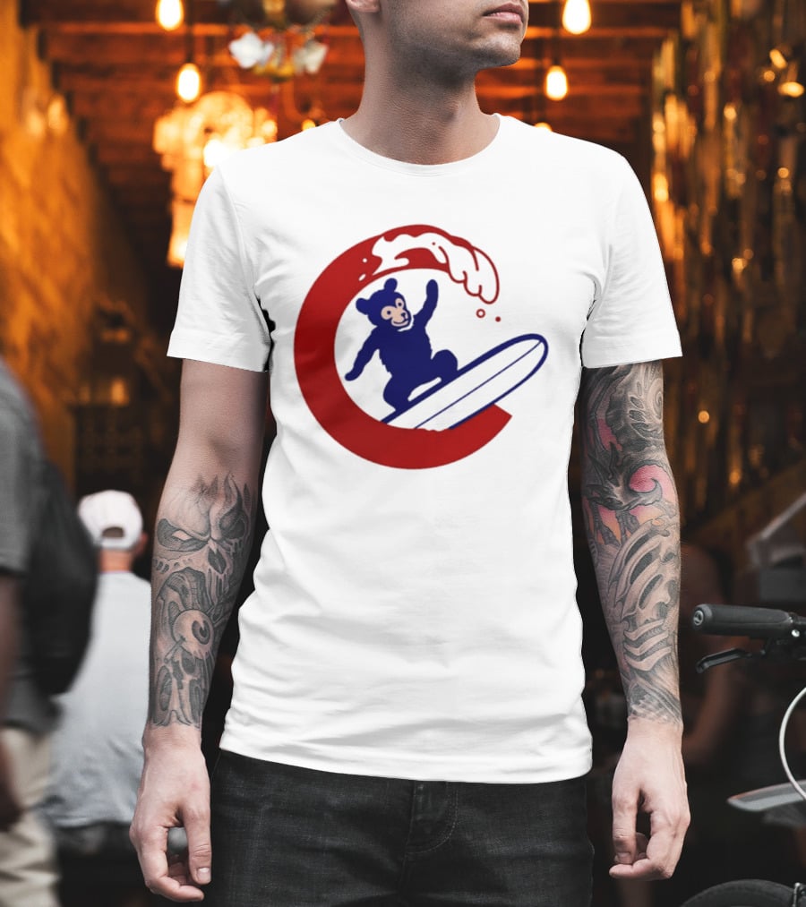 Clark The Cub Surfing Chicago Cubs Baseball 2026 T-Shirt