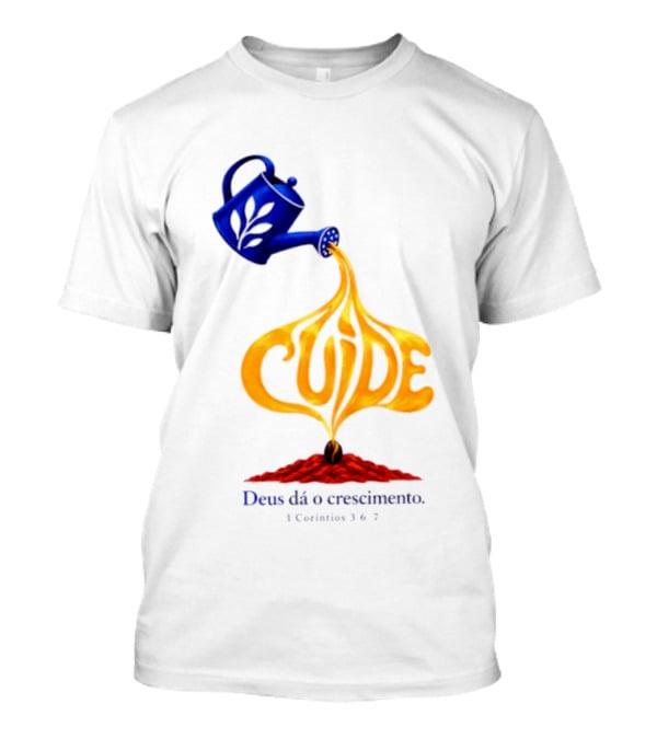Cuide Deus Dá O Crescimento 1 Coríntios 3 6 7 Watering Can T-Shirt