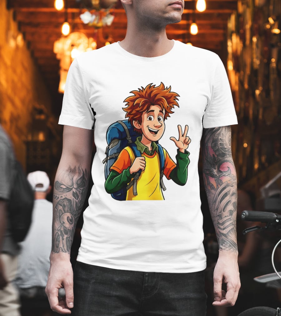 Johnny Hotel Transylvania Cartoon Character Adventure Backpack T-Shirt