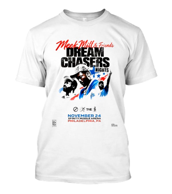 Meek Mill & Friends Dream Chasers Nights Philadelphia PA November 24 Xfinity Mobile Arena 2026 T-Shirt