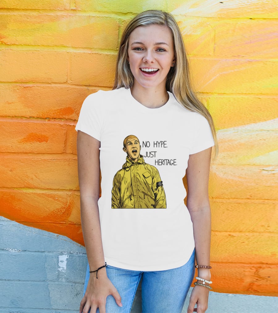 No Hype Just Heritage Ellemme Since 2017 Stone Island Yellow Jacket T-Shirt